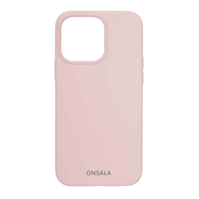 ONSALA Mobile Cover Silicone Sand Pink iPhone 13 Pro