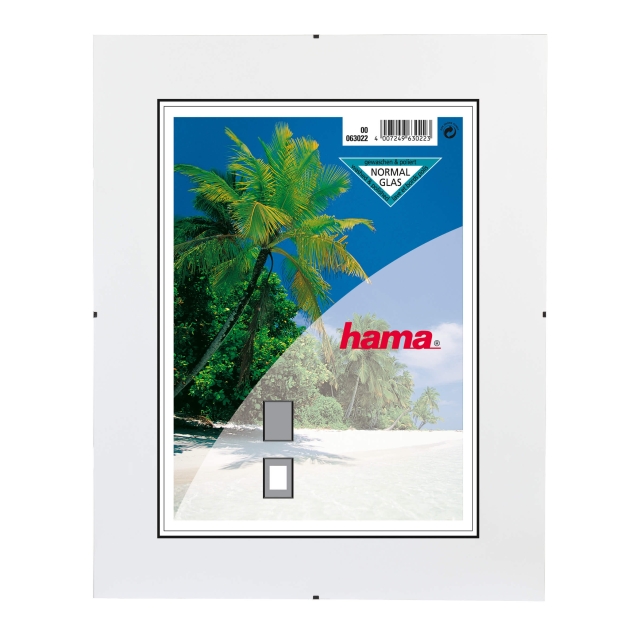 Clip-Fix Frameless Picture Ho lder, normal glass, 24 x 30 cm