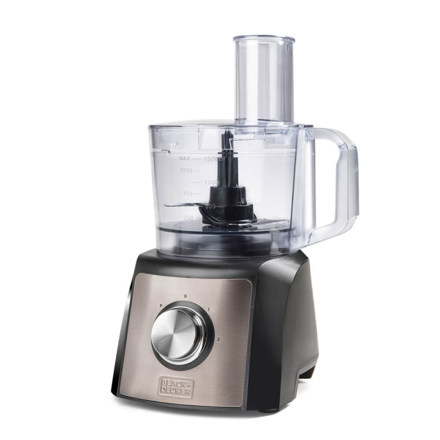 BLACK+DECKER Food processor 1200W Brushed