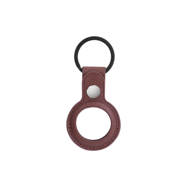 ONSALA Airtag Holder Brown with Keyring