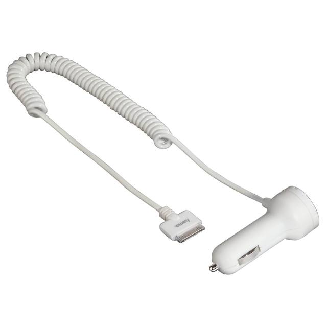 HAMA Car Charging Cable for Apple iPhone 3G/3G S/4/4S and iPod MFI