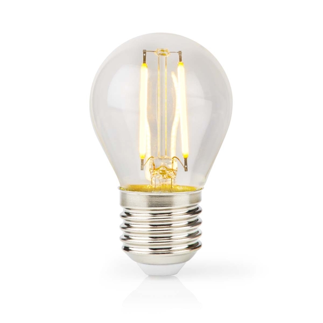 Nedis LED-Filamentlamp E27 | G45 | 4.5 W | 470 lm | 2700 K | Dimbaar | Warm Wit | Retrostijl | 1 Stuks
