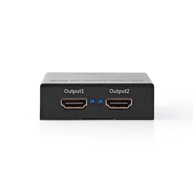 Nedis HDMI™-Splitter | 2 poort(en) | 2x HDMI™ Output | 4K@60Hz | 18 Gbps | Metaal | Antraciet