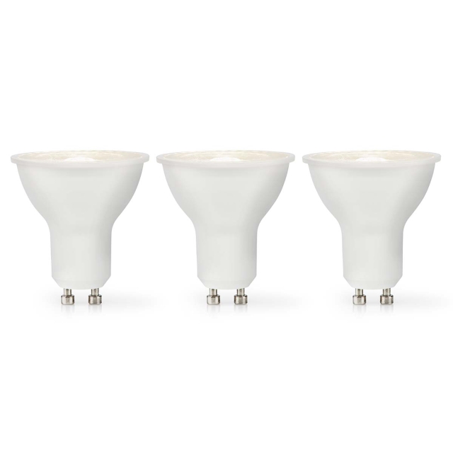 Nedis LED-Lamp GU10 | Spot | 4.5 W | 345 lm | 2700 K | Dimbaar | Warm Wit | Retrostijl | 3 Stuks