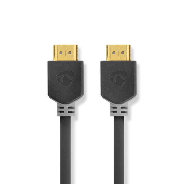 Nedis High Speed ​​HDMI™-Kabel met Ethernet | HDMI™ Connector | HDMI™ Connector | 4K@60Hz | ARC | 18 Gbps | 10.0 m | Rond | PVC | Antraciet | Doos
