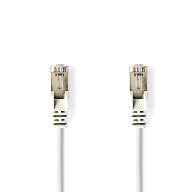 Nedis CAT5e Netwerkkabel | SF/UTP | RJ45 Male | RJ45 Male | 20.0 m | Rond | PVC | Wit | Polybag