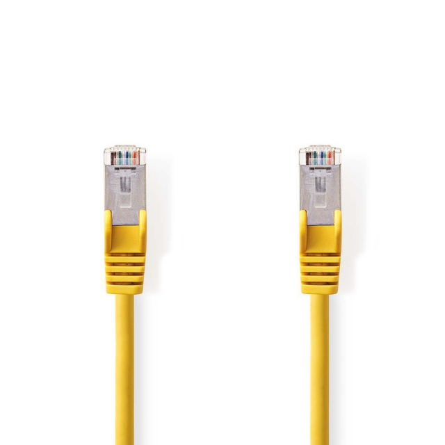 Nedis CAT5e Netwerkkabel | SF/UTP | RJ45 Male | RJ45 Male | 20.0 m | Rond | PVC | Geel | Polybag