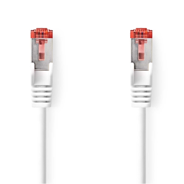 Nedis CAT6 Netwerkkabel | RJ45 Male | RJ45 Male | S/FTP | 5.00 m | Rond | LSZH | Wit | Envelop