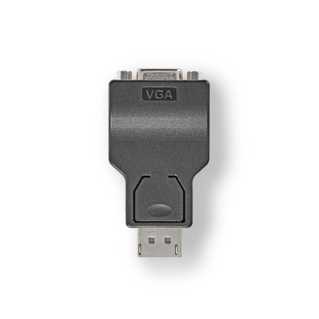 Nedis DisplayPort-Adapter | DisplayPort Male | VGA Female 15p | 1080p | Vernikkeld | Recht | Rond | ABS | ABS | Zwart | Doos