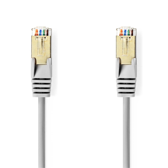 Nedis CAT5e Netwerkkabel | SF/UTP | RJ45 Male | RJ45 Male | 3.00 m | Rond | PVC | Grijs | Doos