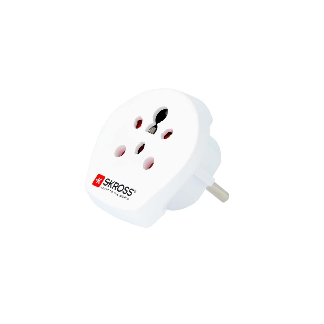 SKROSS Reisadapter India/Israël/Denemarken-naar-Europa