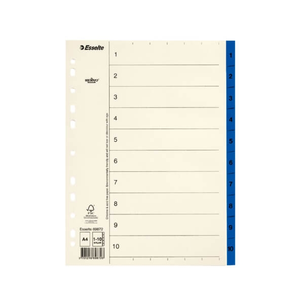 ESSELTE ESSELTE Registreren Servo A4/1-10 Blauw