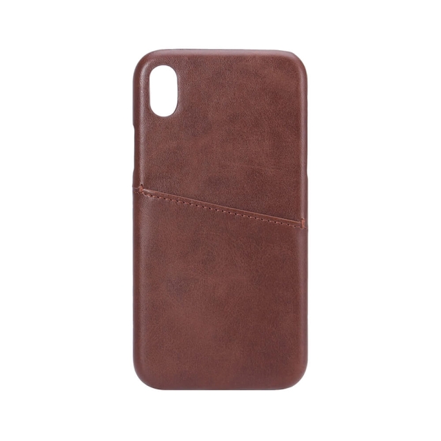 Mobilecover Brown iPhone XR Creditcard Pocket