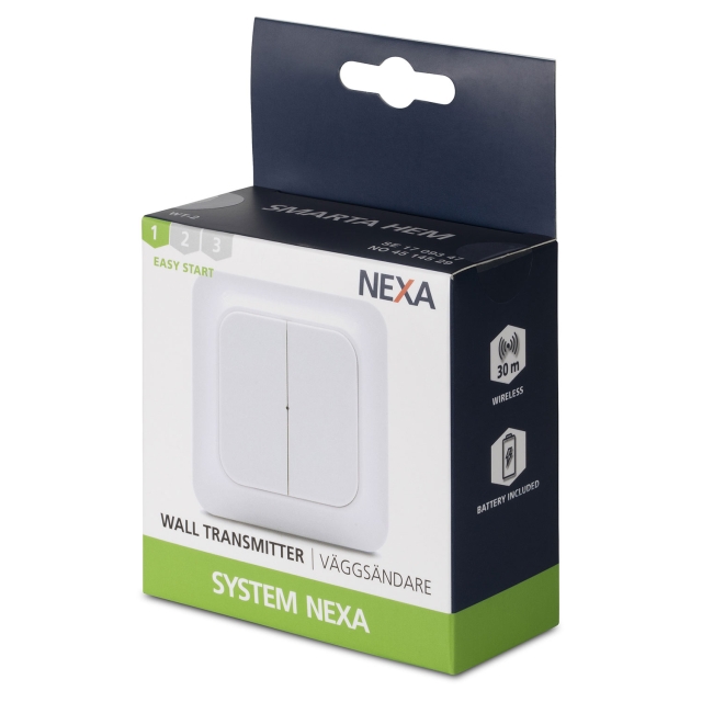 Nexa Väggsändare 2-kanal Eljo Trend WT-2