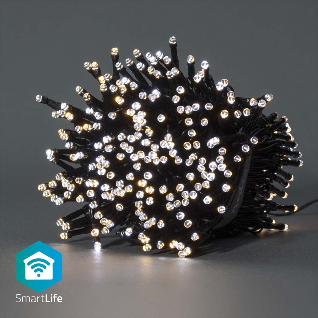 Nedis SmartLife-kerstverlichting | Koord | Wi-Fi | Warm tot Koel Wit | 400 LED