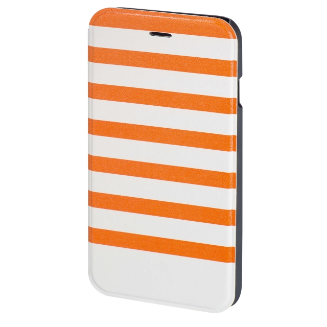 HAMA Mobilewallet DesignLine iPhone6/6S Stripe Orange/white