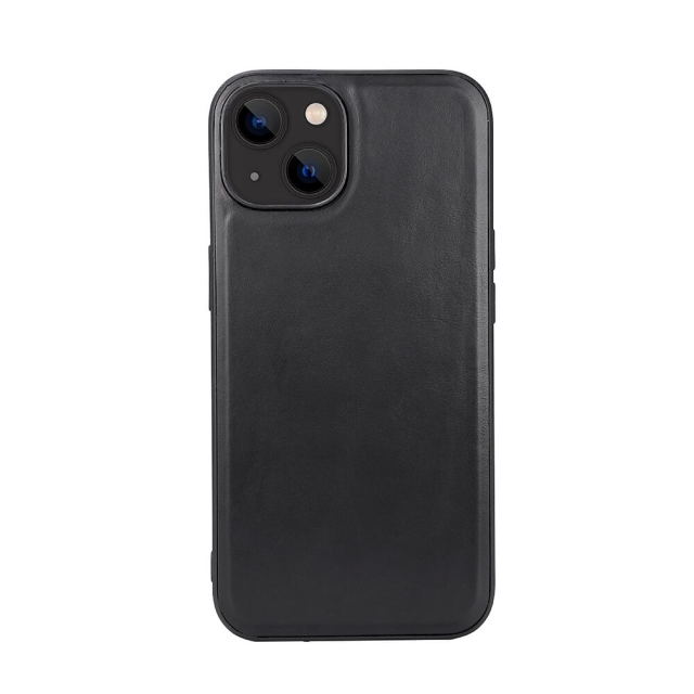 Phone Case Leather MagSeries Black - iPhone 13/14