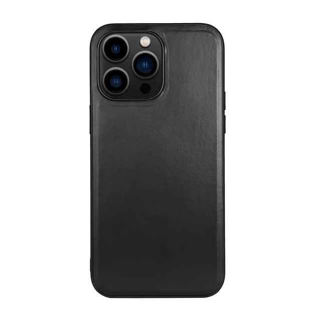 Phone Case Leather MagSeries Black - iPhone 14 Pro Max