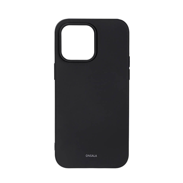 Onsala Mobielhoesje Silicone Zwart - iPhone 14 Pro Max