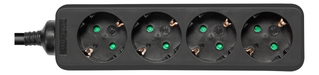 DELTACO outlet 4xCEE 7/3 1xCEE 7/7 1,5m black