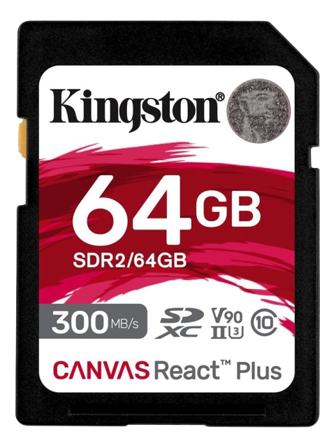 Kingston 64GB Canvas React Plus SDXC UHS-II