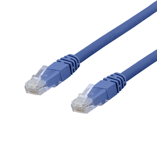 DELTACO U/UTP Cat6a patchkabel, Delta cert, LSZH, 1,5m, Blå