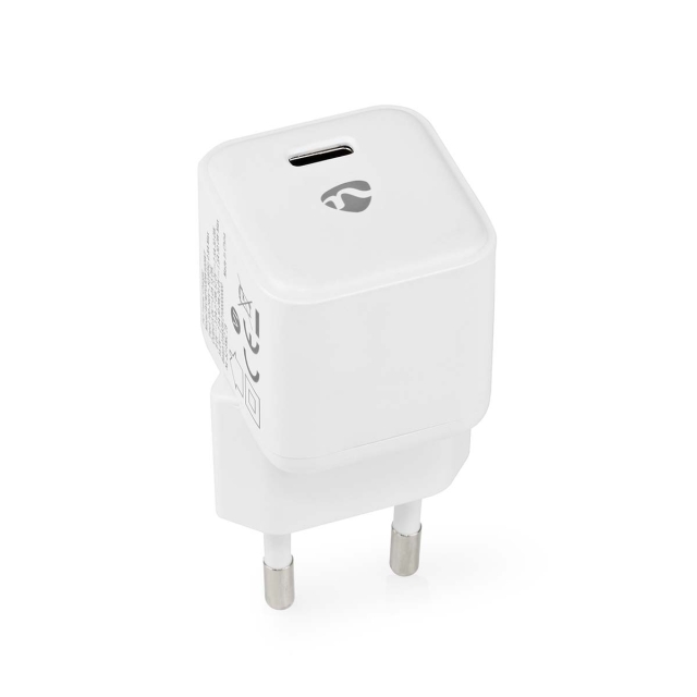 Nedis Oplader | 30 W | PD3.0 30W | Snellaad functie | 1.5 / 2.0 / 2.5 / 3.0 A | Outputs: 1 | USB-C™ | Automatische Voltage Selectie | Wit