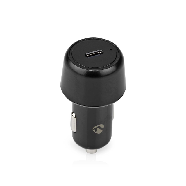 Nedis Autolader | 30 W | 2.0 / 3.0 A | Outputs: 1 | Poorttype: USB-C™ | Automatische Voltage Selectie