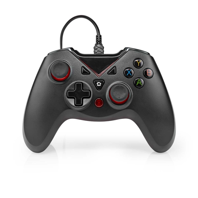 Nedis Gamepad | USB Type-A | USB Gevoed | PC | Aantal knoppen: 12 | Kabellengte: 1.60 m | Zwart