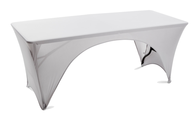 Stretchduk Spandex Large - 183 cm Silvergrå