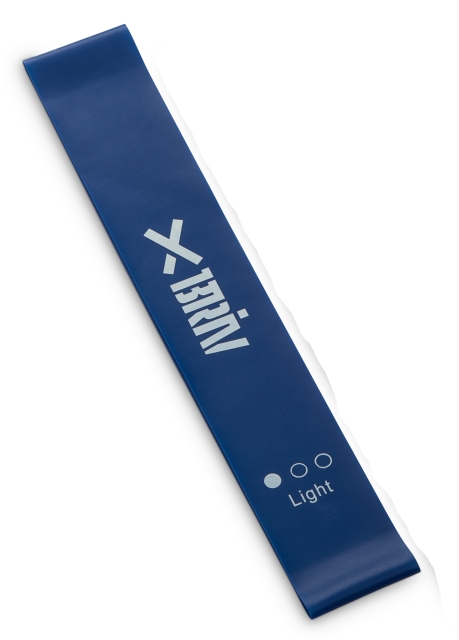 Briv Träningsband Latex 30x5 cm 0,5 mm, Blått