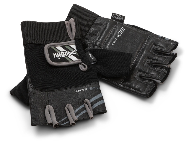 Fitnesshandske Herr Svart/Grå - Strl L