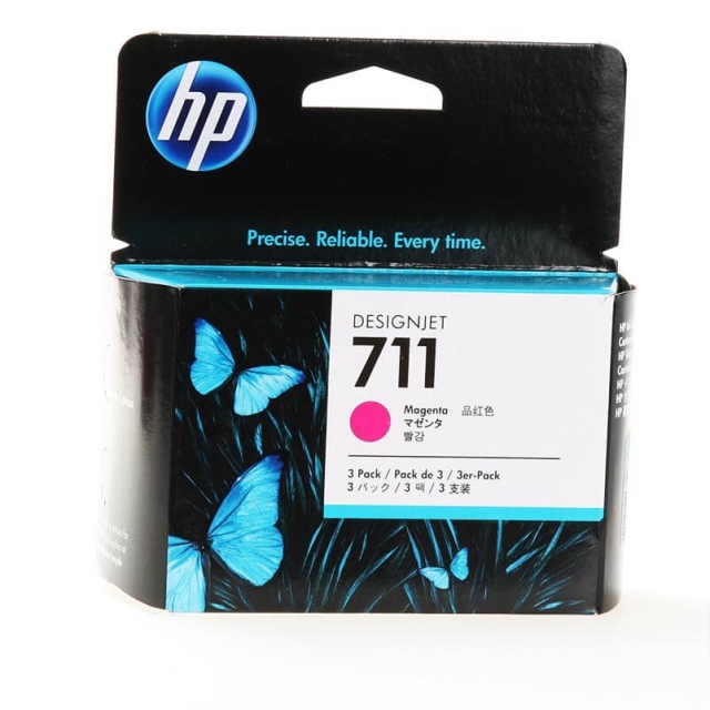 Ink CZ135A 711 Magenta 3-pack