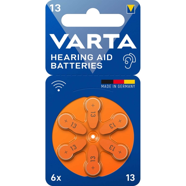 Varta Zinc-Air Batterij PR48 Type 13 | 1.45 V DC | 6-Blister | Gehoorapparaat | Oranje