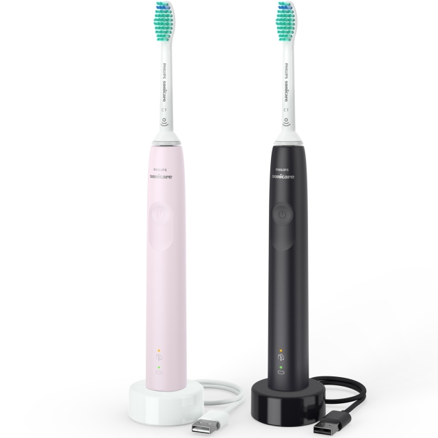Philips Electric Toothbrush 2x Black/Pink HX3675/15