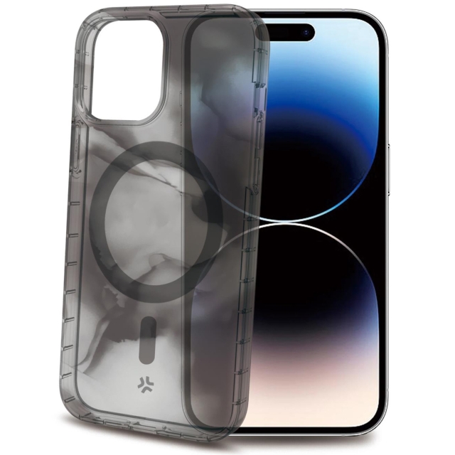 Celly Magshades TPU Cover MagSafe iPhone 15 Pro Svart