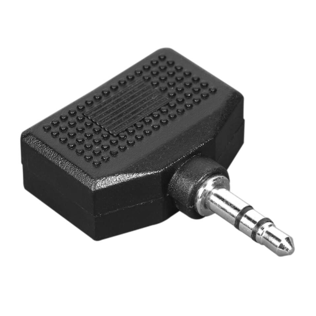 HAMA Adapter Audio 2x3.5mm- 3.5mm 2xHona-Hane Svart