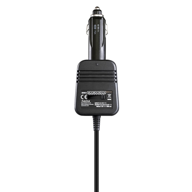 Hama Strömförsörjningsenhet för bilar 12V 1000mA