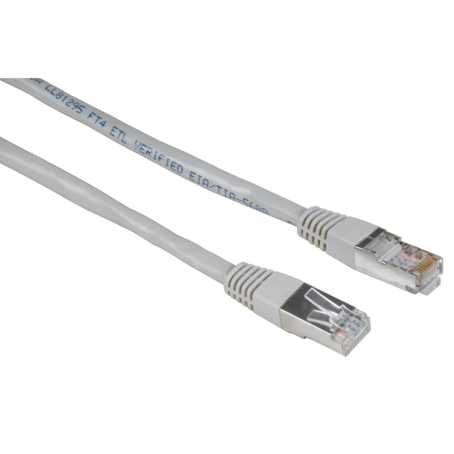HAMA Kabel Nätverk CAT5e STP 25p Bulk Grå 5m