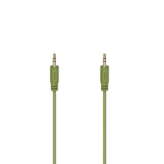 Hama Ljudkabel Flexi-Slim 3,5mm-3,5mm Guld Grön 0,75m