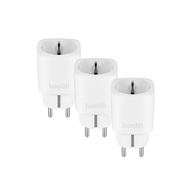 Hombli EU Smart Plug Promo Pack 2+1 Vit