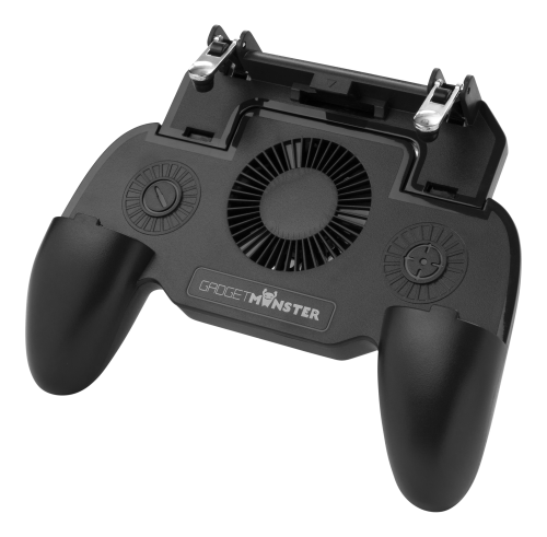 GADGETMONSTER Handheld Mobile Game Controller met 2000mAh Powerbank - Zwart