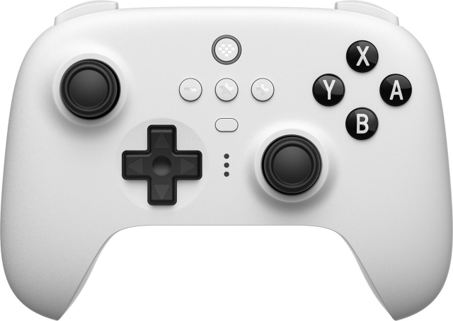 8BitDo Ultimate Bluetooth Controller, White, Switch / PC