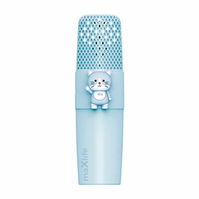 Maxlife Animal MXBM-500 - Bluetooth Karaoke Microfoon met Luidspreker, Blauw