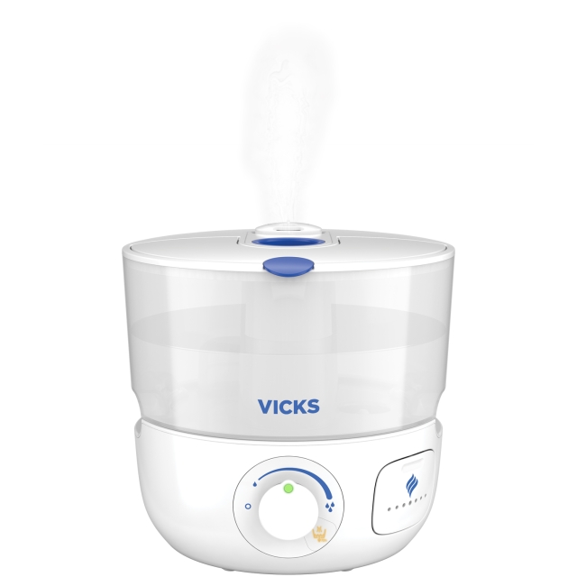 Vicks Top Fill Ultrasonic Humidifier with 2x Scent Pad Heater