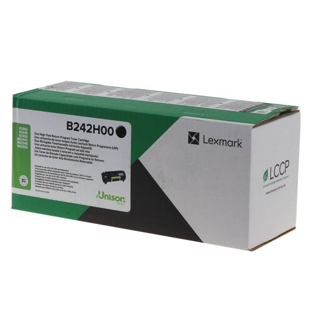Lexmark Toner B242H00 Svart High Yield