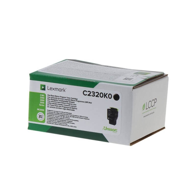 Lexmark Toner C2320K0 Svart