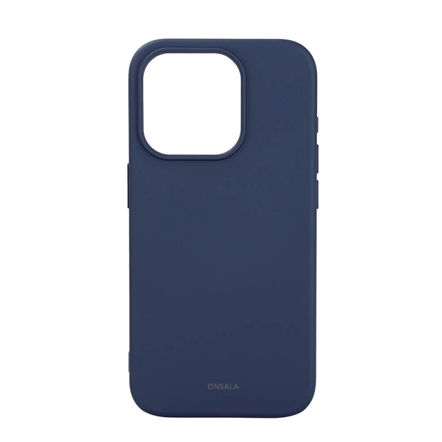 ONSALA Mobilskal med Silikonkänsla MagSeries Dark Blue - iPhone 15 Pro