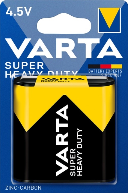 Varta 3R12/Flat (2012) batterij, 1 stk. blister Zink-koolstof-batterij, 4,5 V