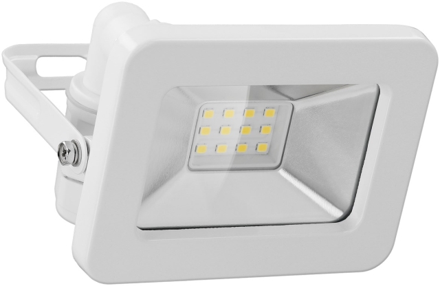 Goobay LED-buitenschijnwerper, 10 W met 850 lm, neutraal wit licht (4000 K) en M16 wartel, geschikt voor buitengebruik (IP65)